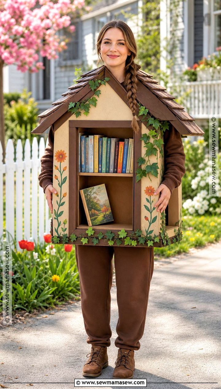 Tiny Free Library Costume - 30 Niche Halloween Costume Ideas