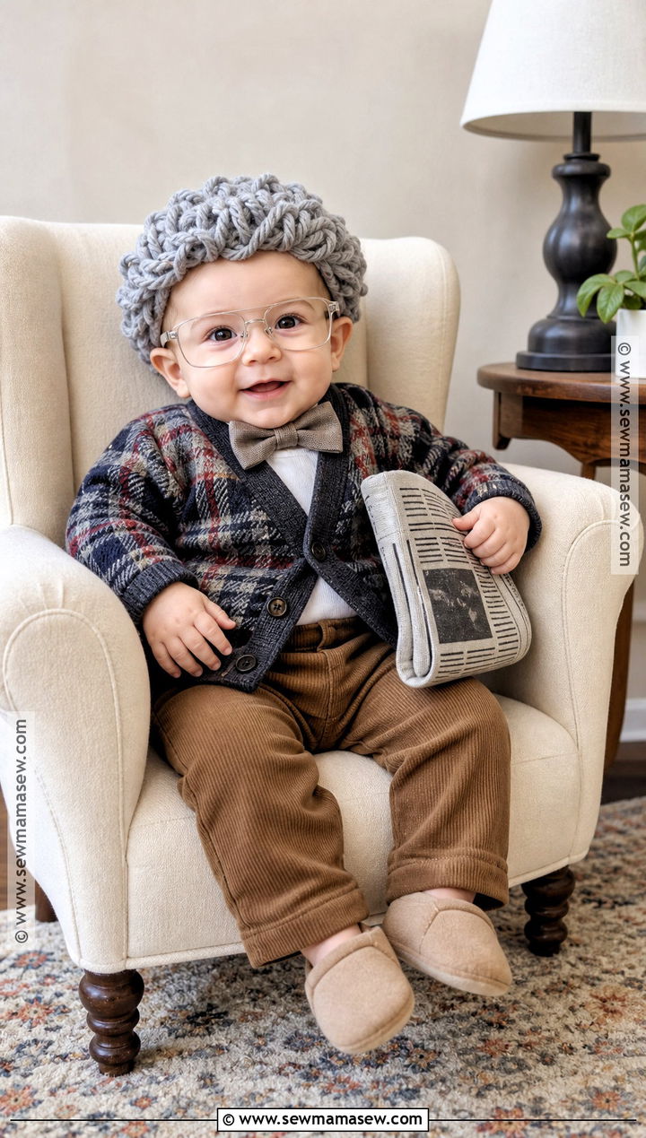 Tiny Old Man Baby Costume - 30 funny baby costumes