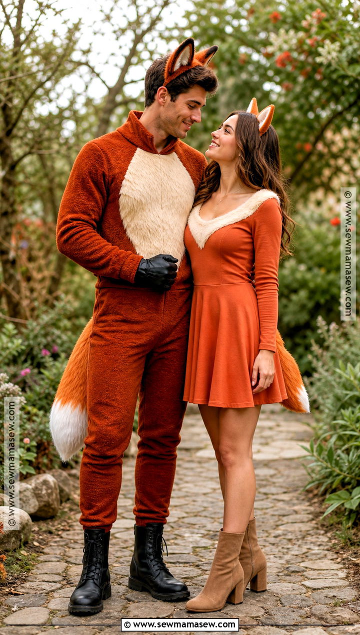 Tod And Vixey Couple Costume - 30 fox and the hound costume ideas