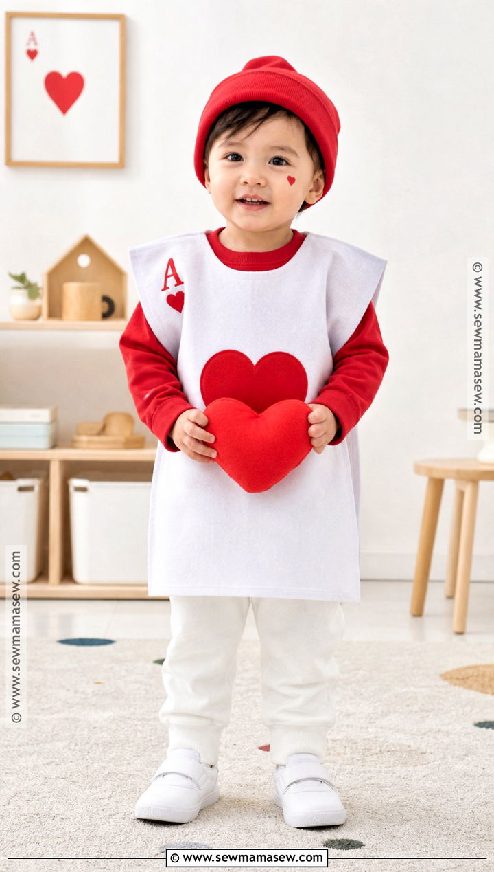 Toddler Ace Of Hearts Costume - 30 Deck Of Cards Costume Ideas