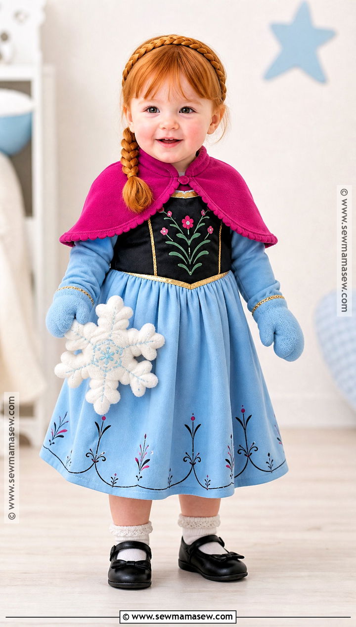 Toddler Anna Costume With Soft Cape - 40 anna frozen costume ideas