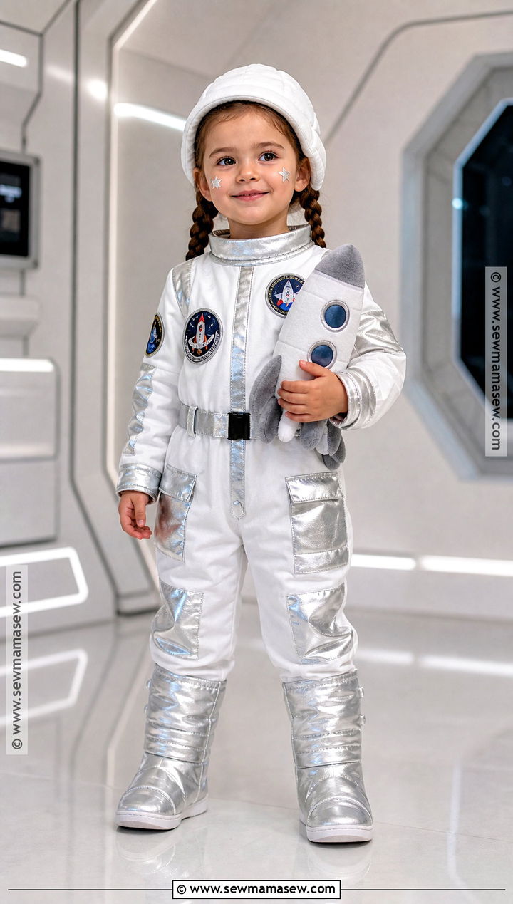 Toddler Astronaut Costume With Silver Boots - 35 toddler costumes for girls