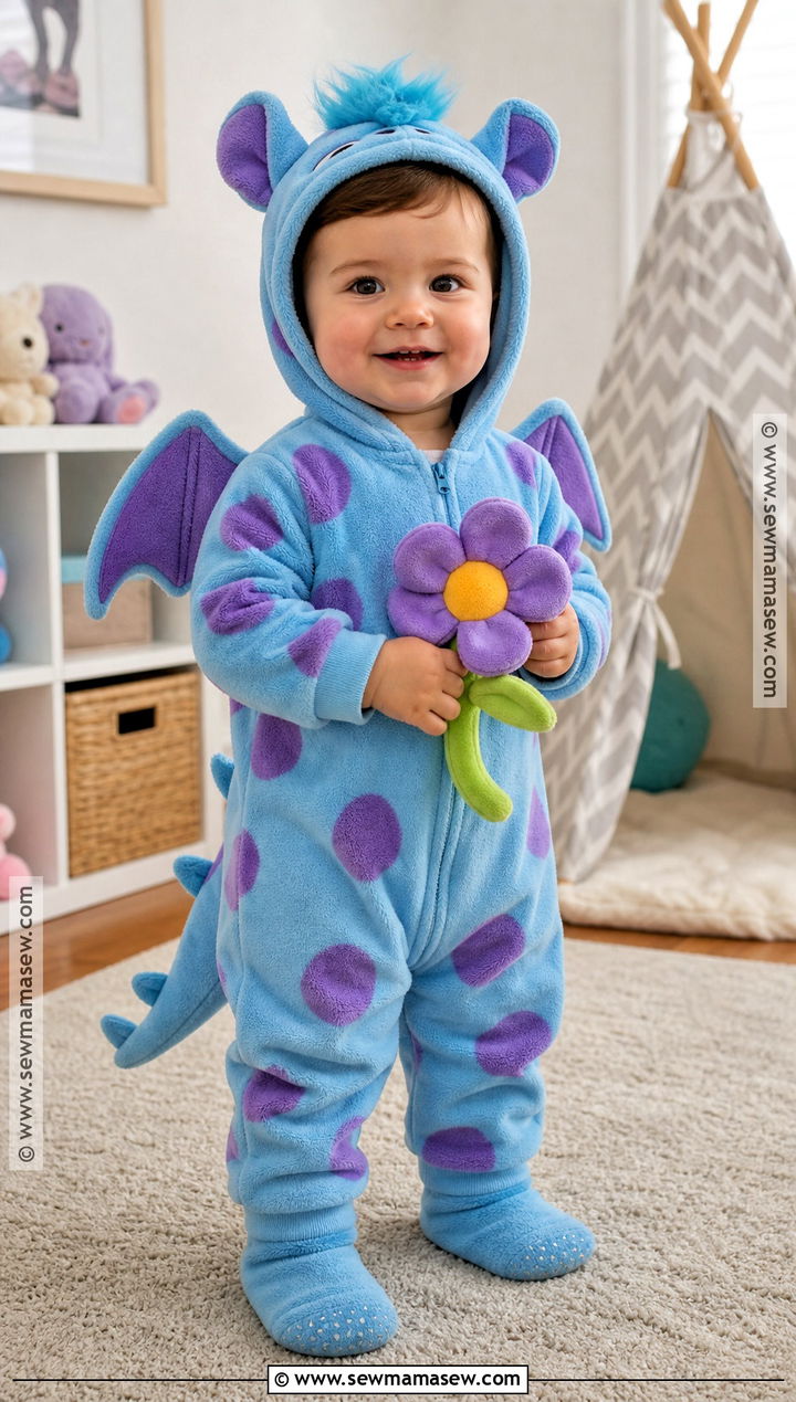Toddler Bibble Costume With Blue Onesie - 30 Bibble Halloween Costume Ideas