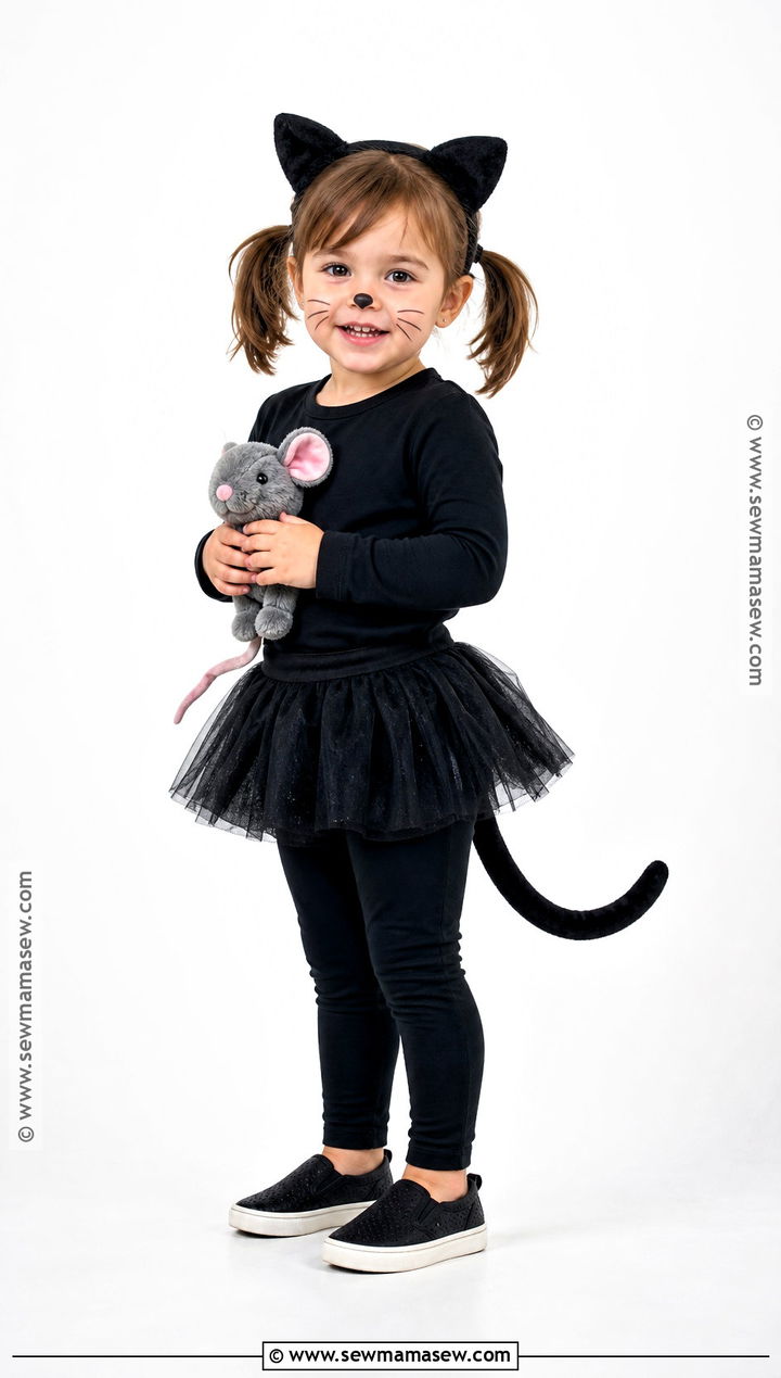 Toddler Black Cat Costume With Soft Ears - 40 toddler halloween costumes for girls
