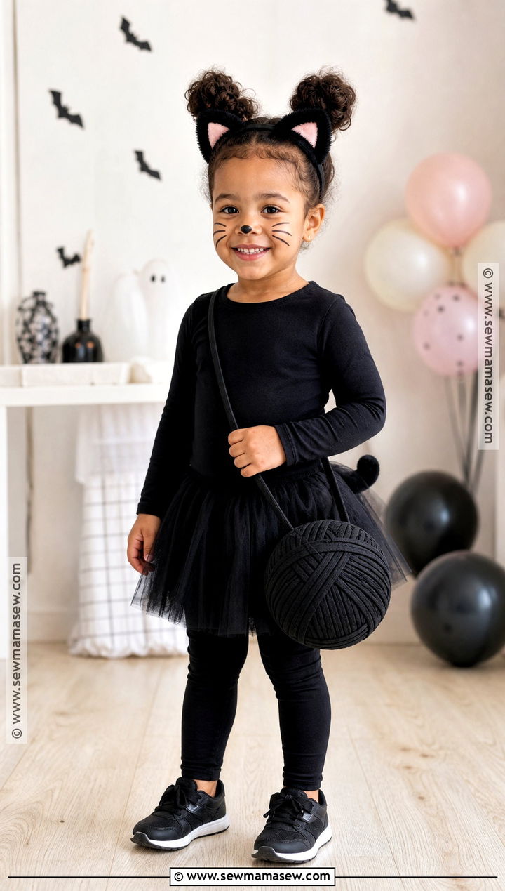 Toddler Black Cat Costume With Tutu Skirt - 35 toddler costumes for girls