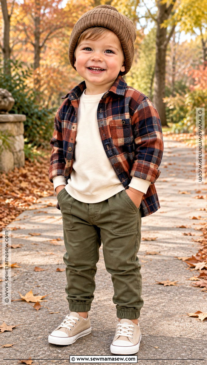 Toddler Boy Fall Flannel Shirt Outfit - 15 toddler boy clothes fall
