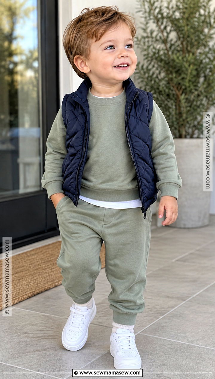Toddler Boy Matching Sweat Set Outfit - 25 toddler boy fall outfits