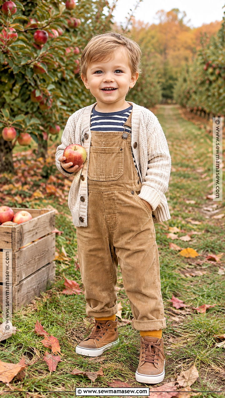 Toddler Boy Overalls And Striped Shirt Outfit - 20 toddler boy fall fashion ideas