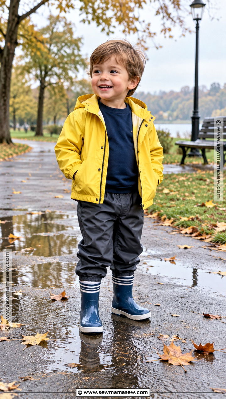 Toddler Boy Rain Jacket And Waterproof Boots Outfit - 20 toddler boy fall fashion ideas