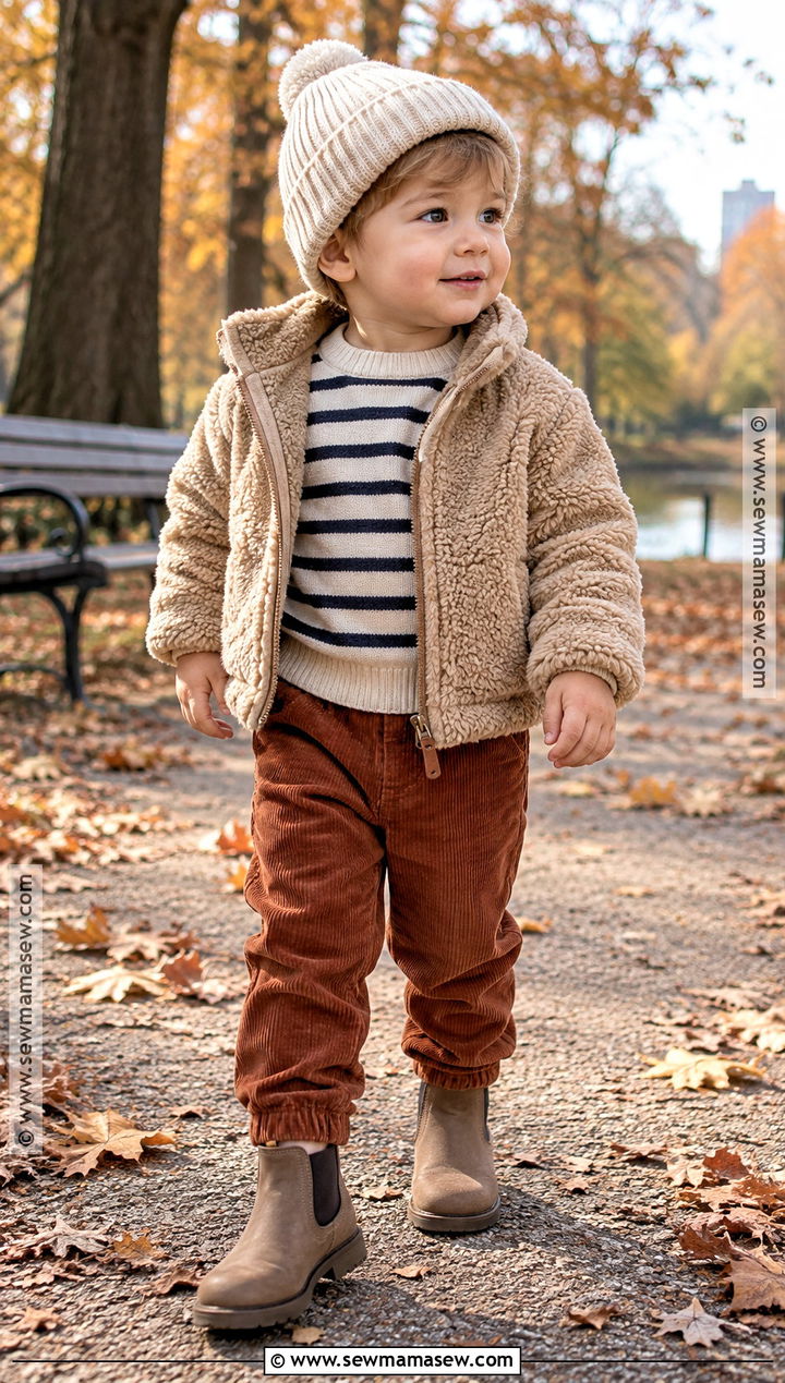 Toddler Boy Teddy Fleece Jacket Outfit - 15 Toddler Boy Fall Jacket Ideas