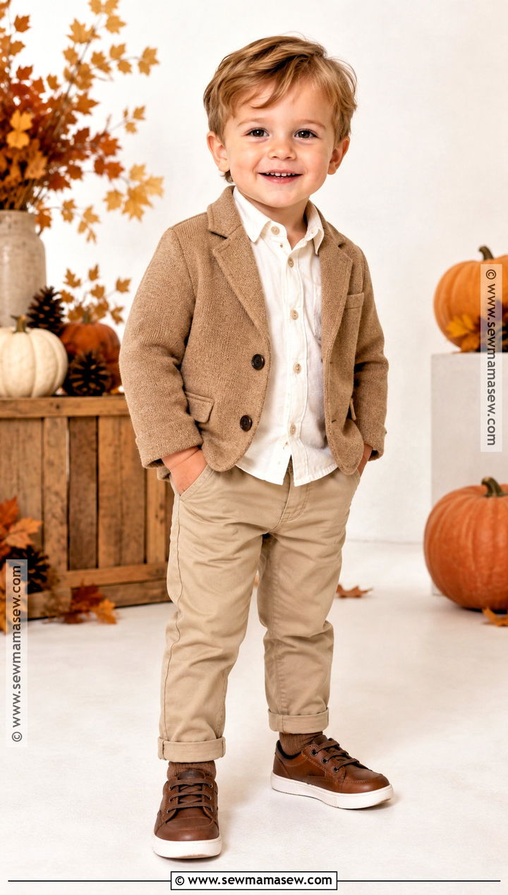 Toddler Boy Thanksgiving Blazer Outfit - 15 Toddler Boys Thanksgiving Outfit Ideas
