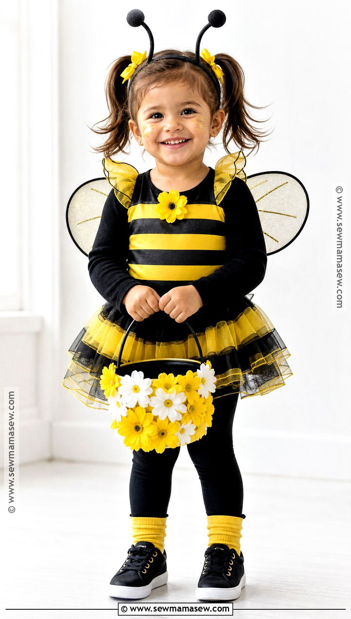 Toddler Bumblebee Costume With Yellow Dress - 40 toddler halloween costumes for girls