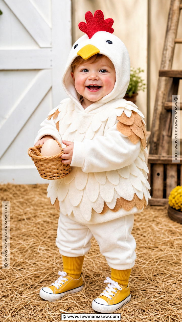 Toddler Chicken Costume - 30 funny toddler halloween costumes