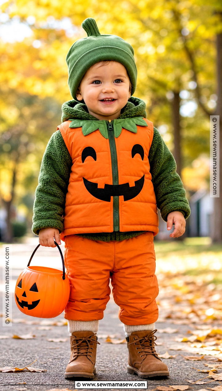 Toddler Cold Weather Pumpkin Costume - 30 toddler pumpkin costume ideas
