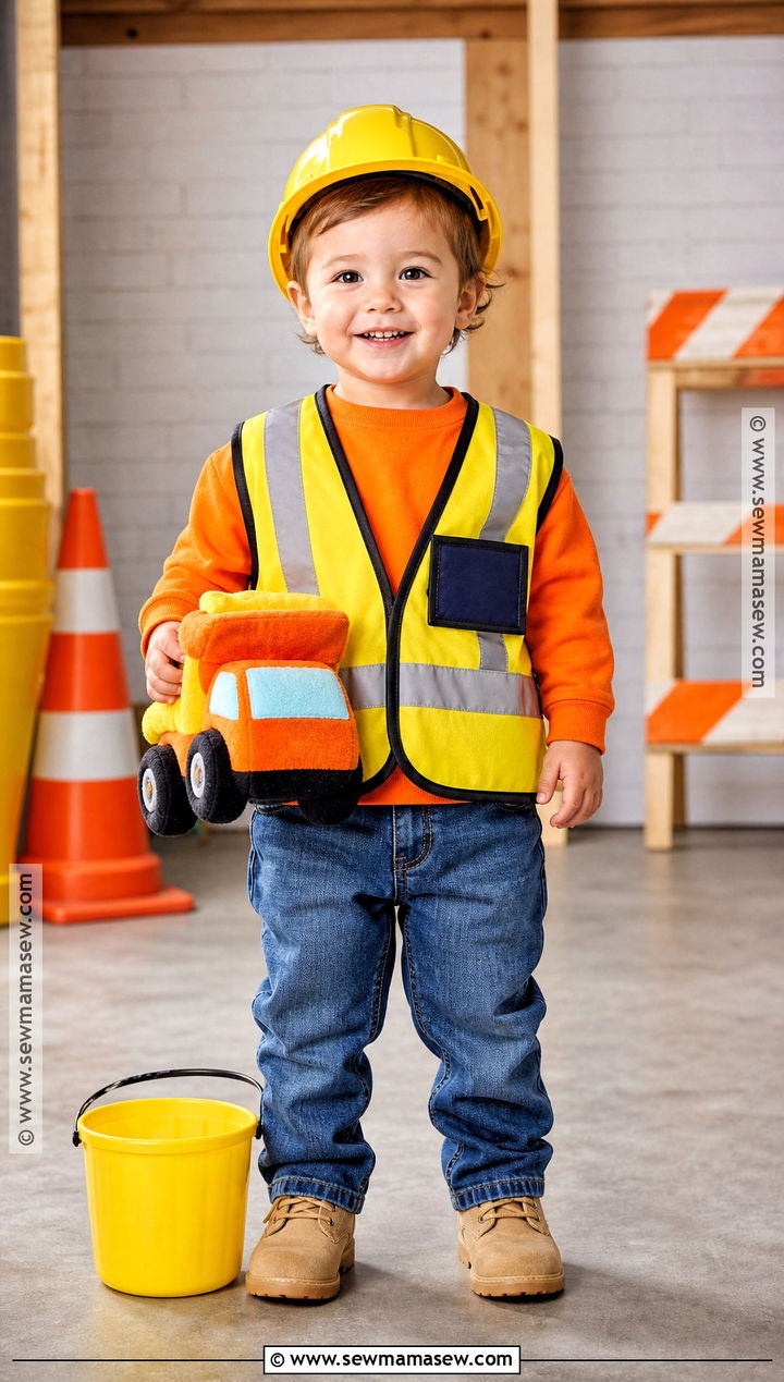 Toddler Construction Worker Costume - 30 toddler halloween costume ideas