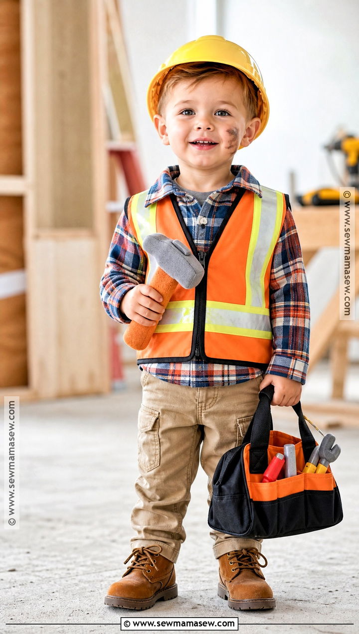 Toddler Construction Worker Halloween Costume - 30 toddler and baby halloween costumes