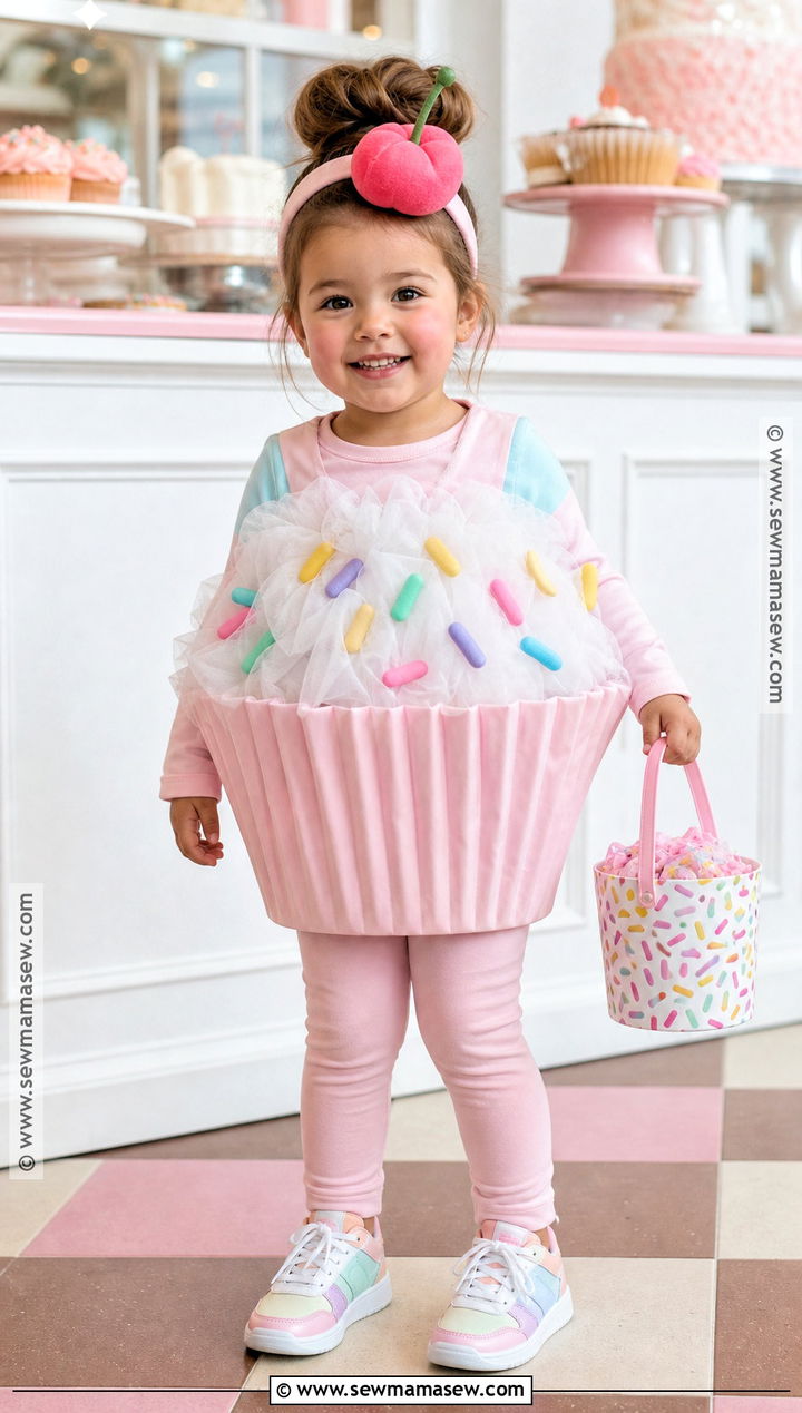 Toddler Cupcake Costume With Sprinkle Tutu - 40 toddler halloween costumes for girls