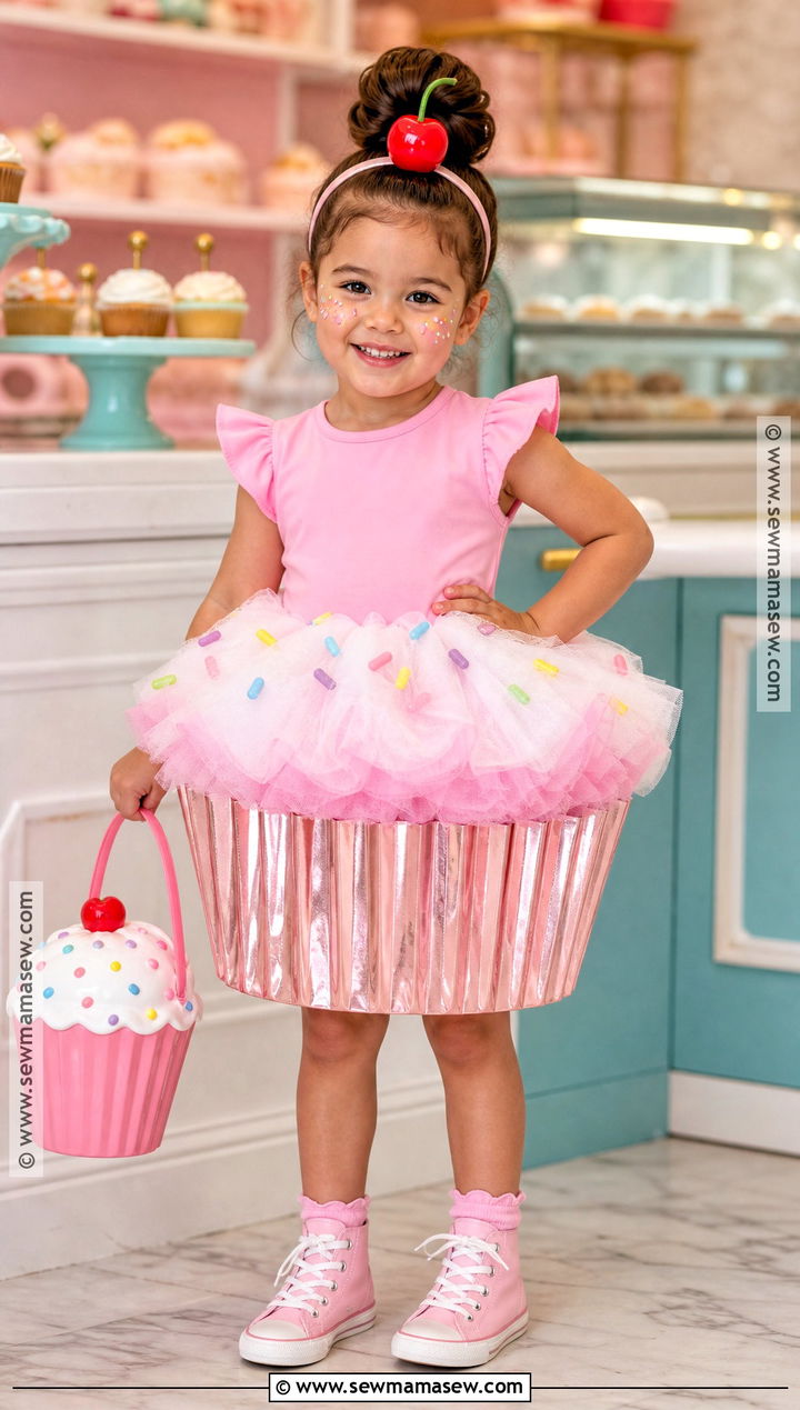 Toddler Cupcake Costume With Sprinkle Tutu - 35 toddler costumes for girls