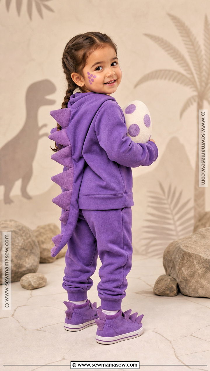 Toddler Dinosaur Costume With Felt Spikes - 40 toddler halloween costumes for girls