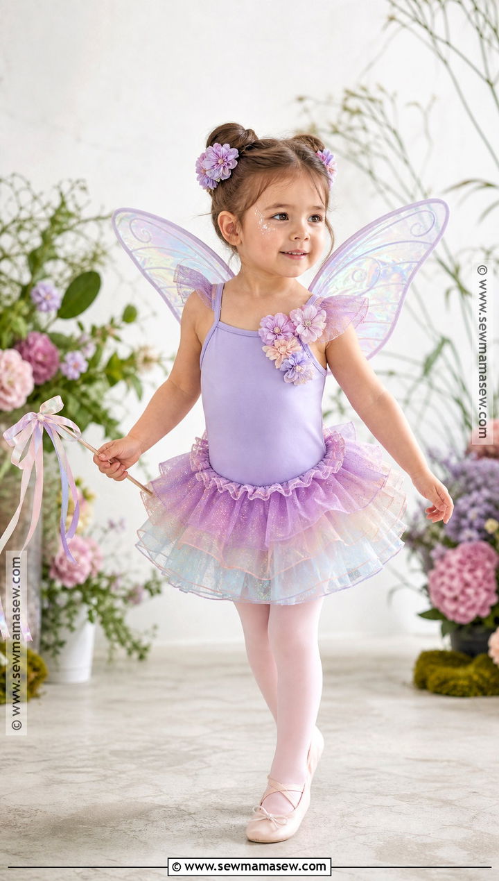 Toddler Fairy Costume With Pastel Wings - 35 toddler costumes for girls