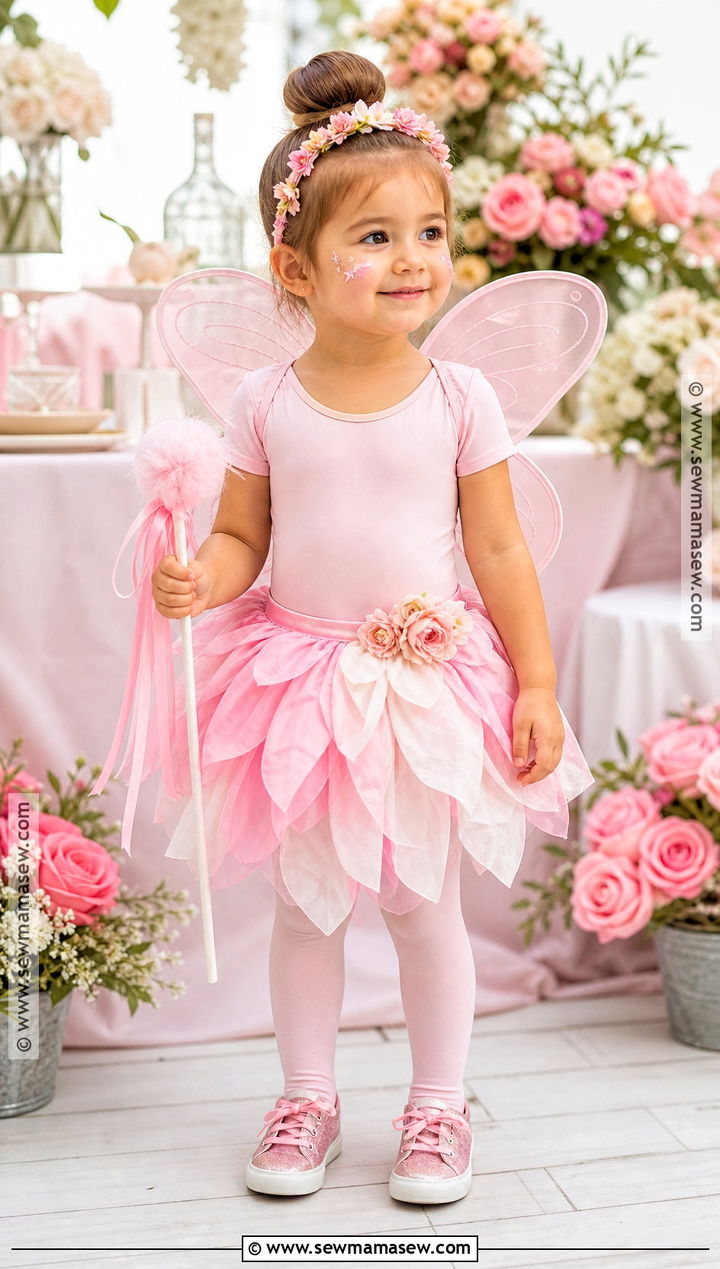 Toddler Fairy Costume With Pink Wings - 40 toddler halloween costumes for girls