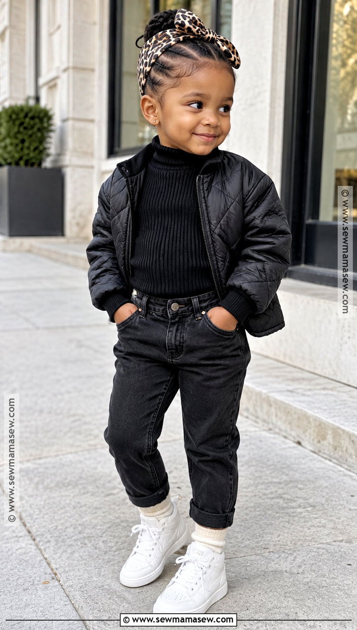 Toddler Fall Black Monochrome Outfit - 20 toddler fall outfits girl black