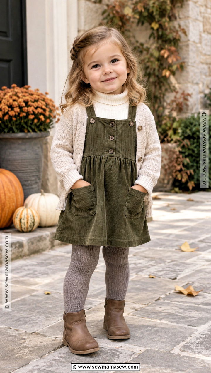 Toddler Fall Outfit With Jumper Dress And Turtleneck - 20 toddler fall outfits