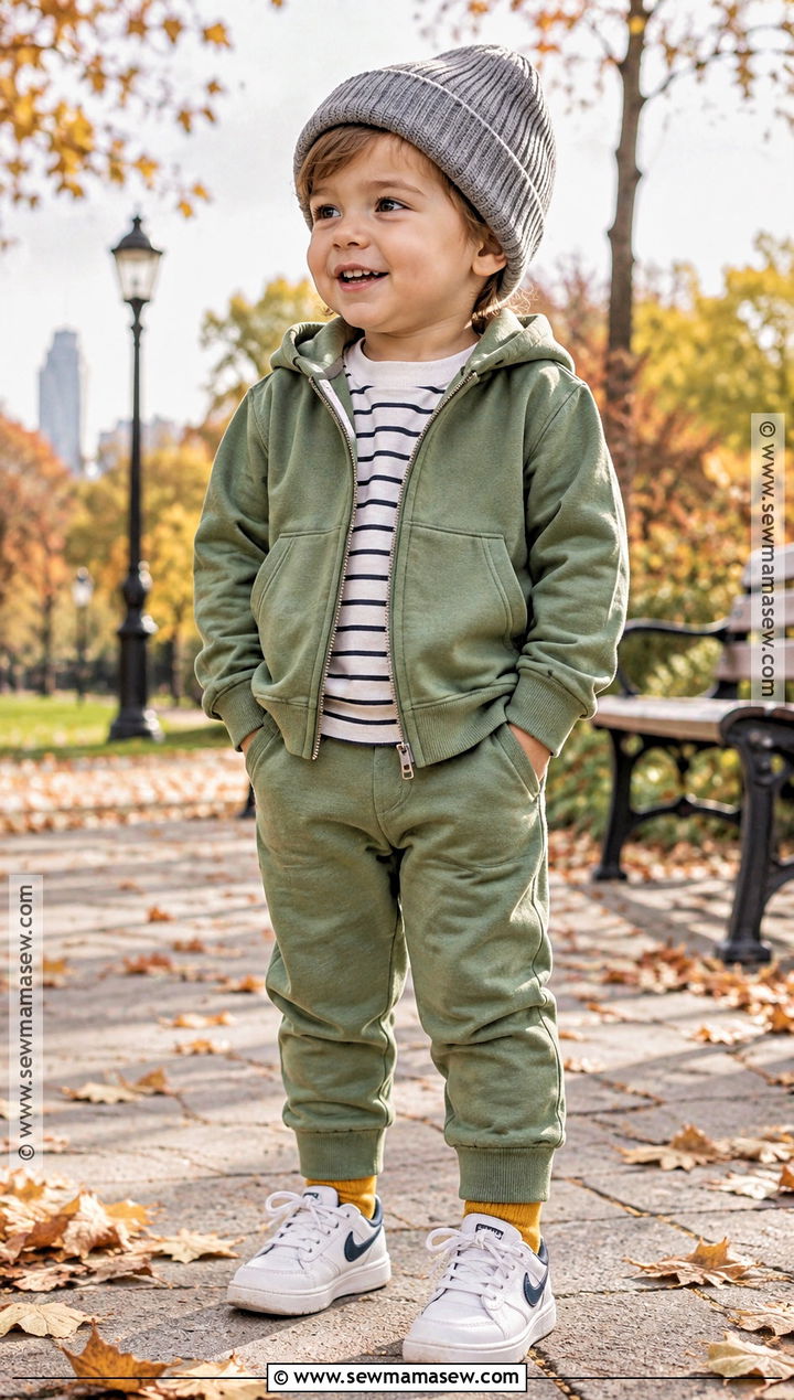 Toddler Fall Outfit With Matching Hoodie And Joggers - 20 toddler fall outfits