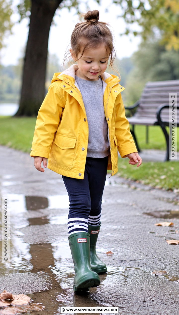 Toddler Fall Outfit With Rain Jacket And Rain Boots - 20 toddler fall outfits
