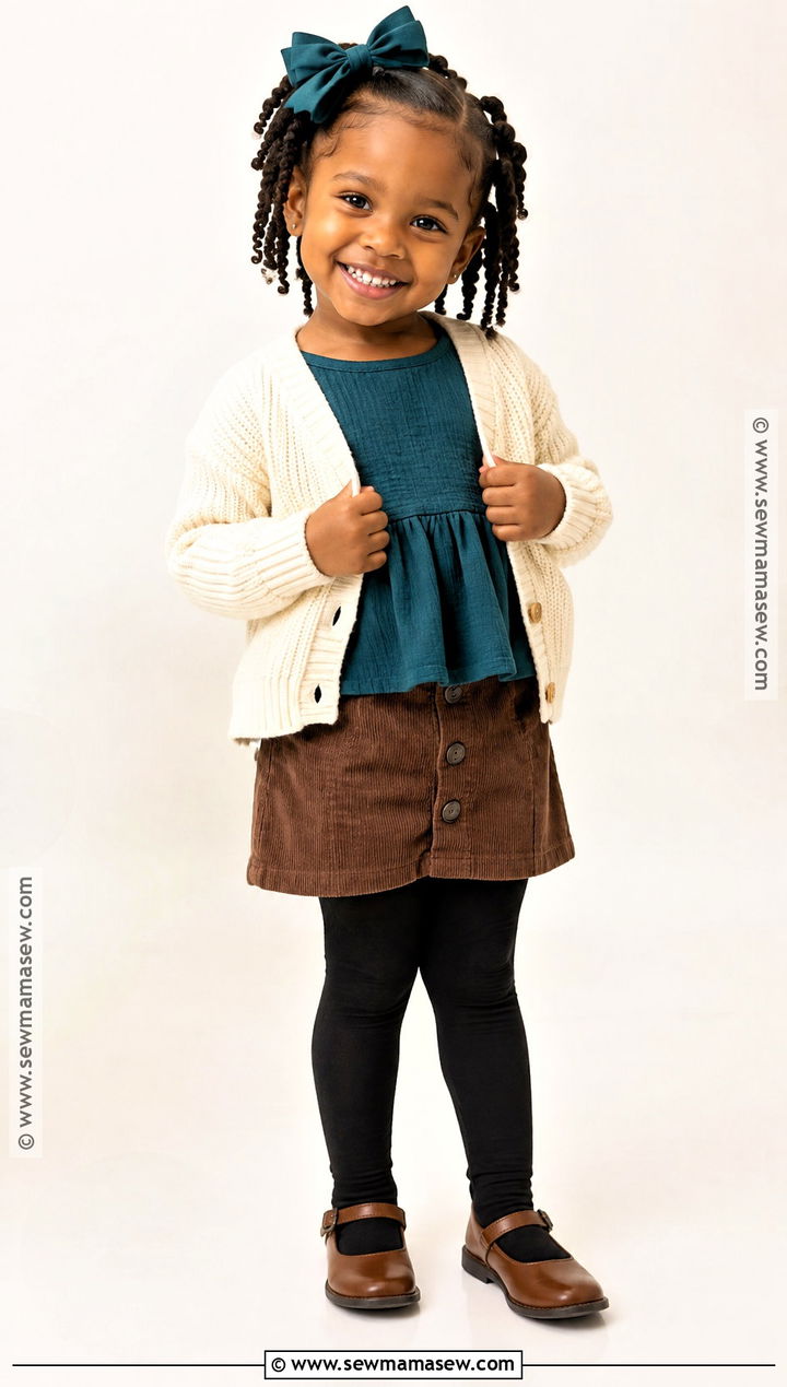 Toddler Fall Peplum Top And Corduroy Skirt Outfit - 20 toddler fall outfits girl black