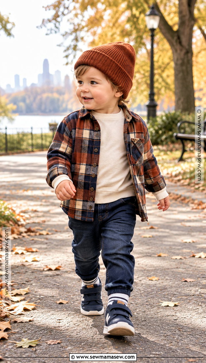 Toddler Flannel Overshirt Fall Outfit - 15 Toddler Fall Clothes