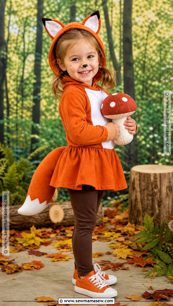 Toddler Fox Costume With Orange Tutu - 40 toddler halloween costumes for girls