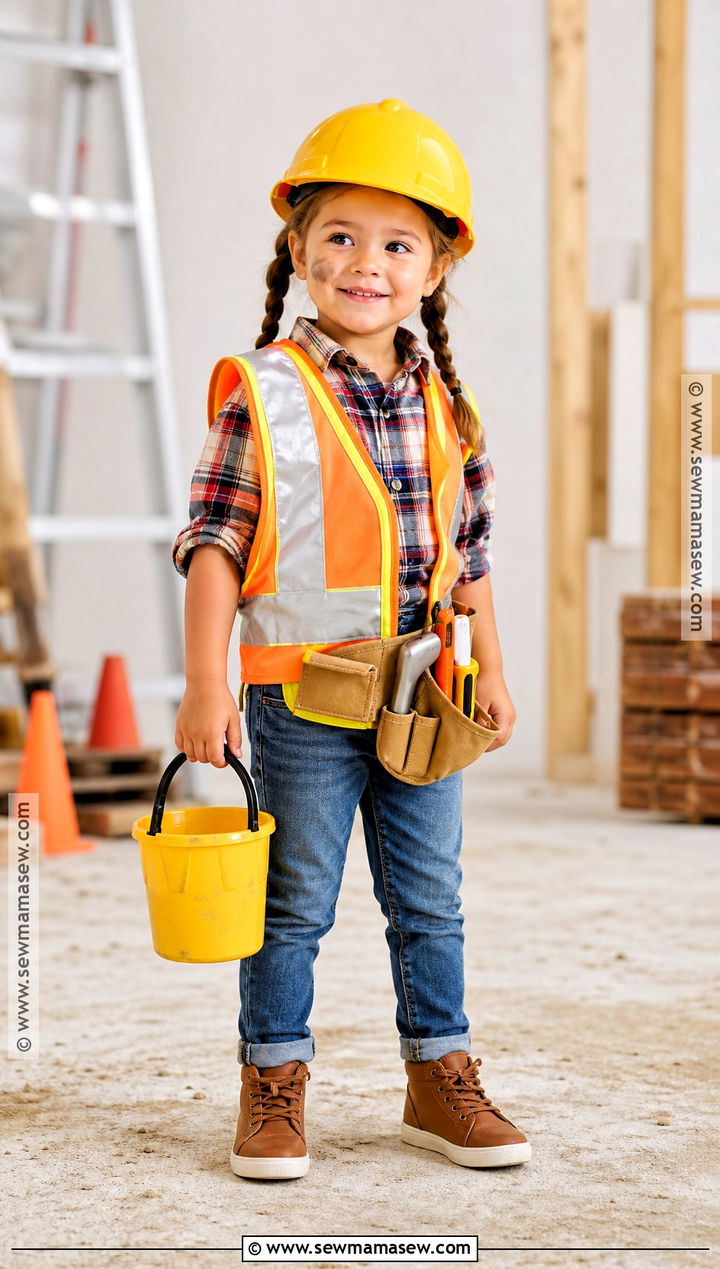 Toddler Girl Construction Worker Costume - 40 toddler girl halloween costume ideas