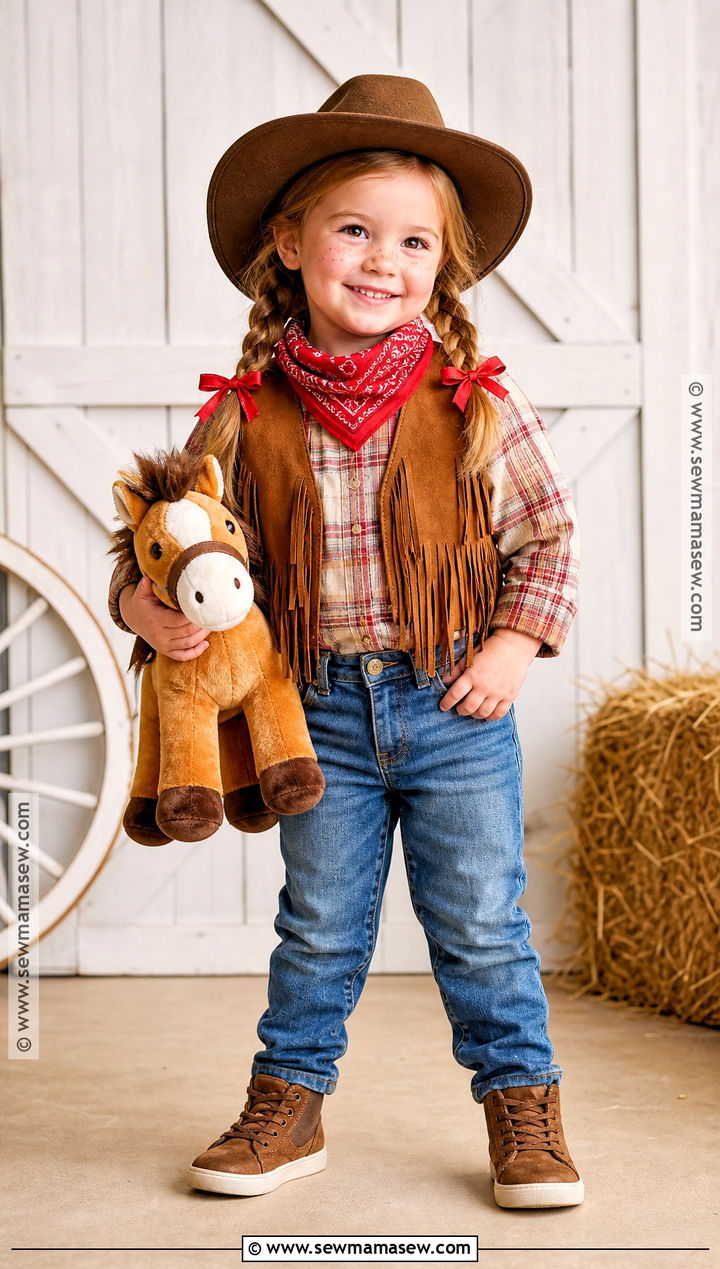 Toddler Girl Cowgirl Costume - 40 toddler girl halloween costume ideas