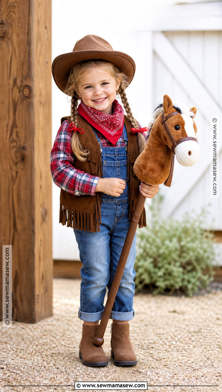 Toddler Girl Cowgirl Costume - 30 halloween costumes for toddler girls