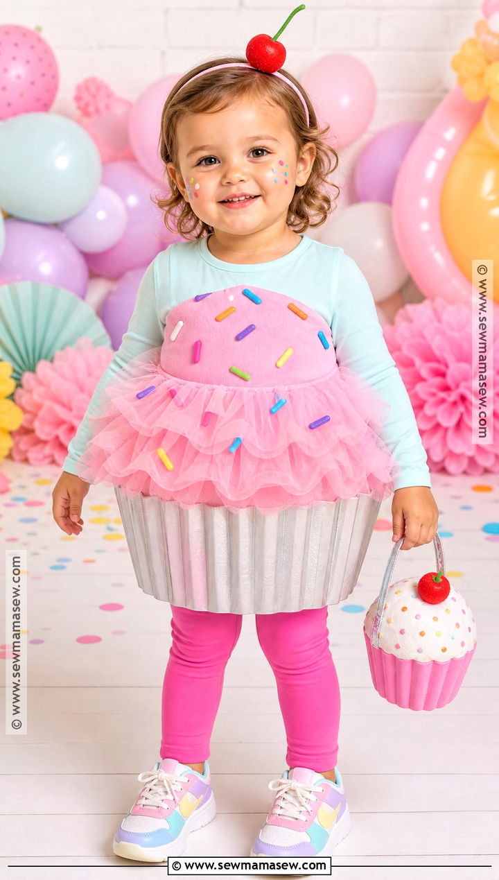 Toddler Girl Cupcake Costume - 30 toddler girl halloween costume ideas