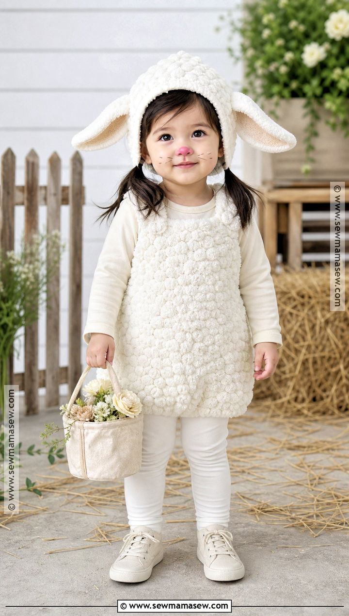 Toddler Girl Little Lamb Costume - 40 toddler girl halloween costume ideas