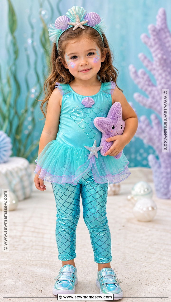 Toddler Girl Mermaid Costume - 30 toddler girl halloween costume ideas