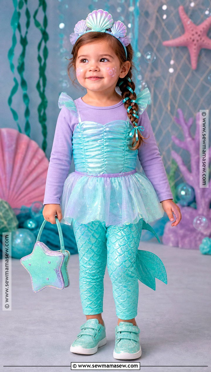 Toddler Girl Mermaid Costume - 40 toddler girl halloween costume ideas