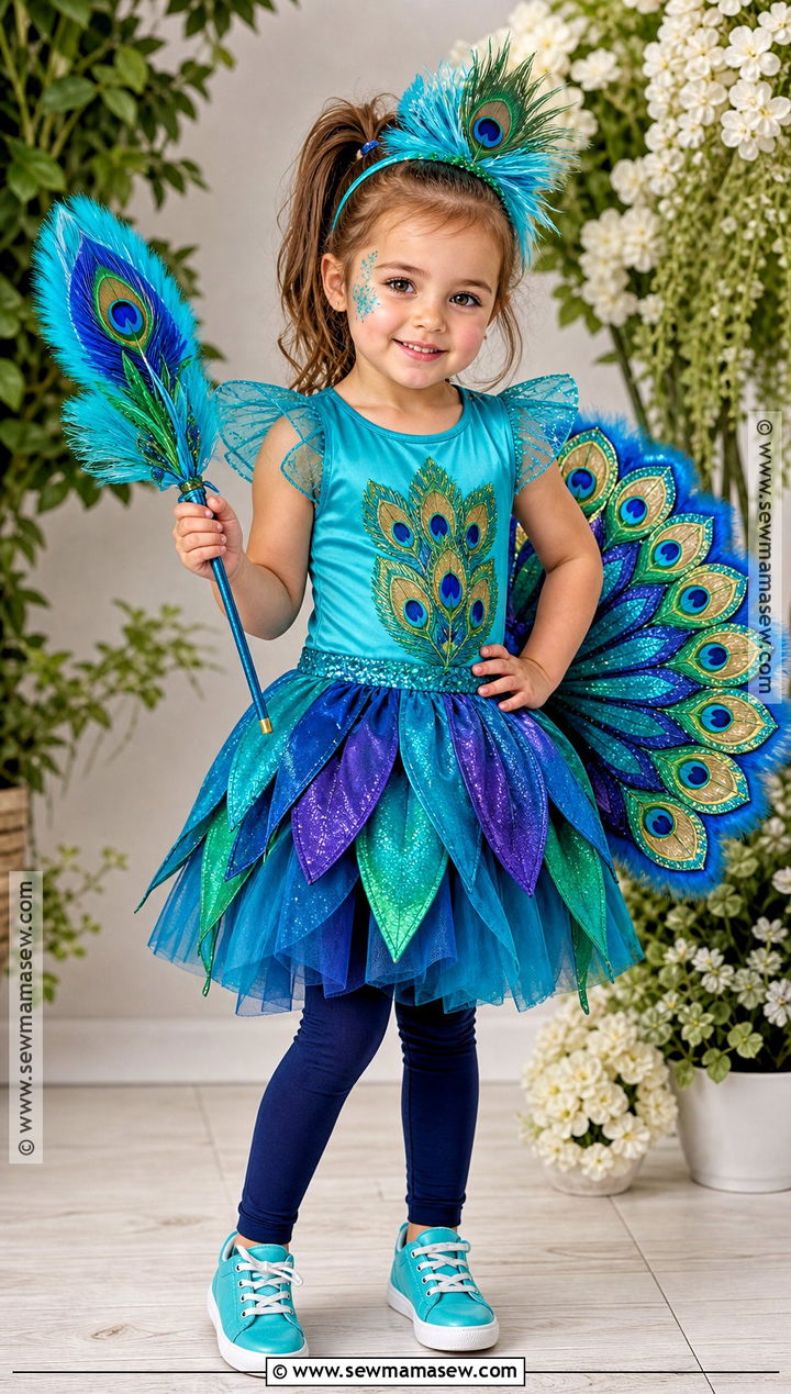 Toddler Girl Peacock Costume - 30 halloween costumes for toddler girls