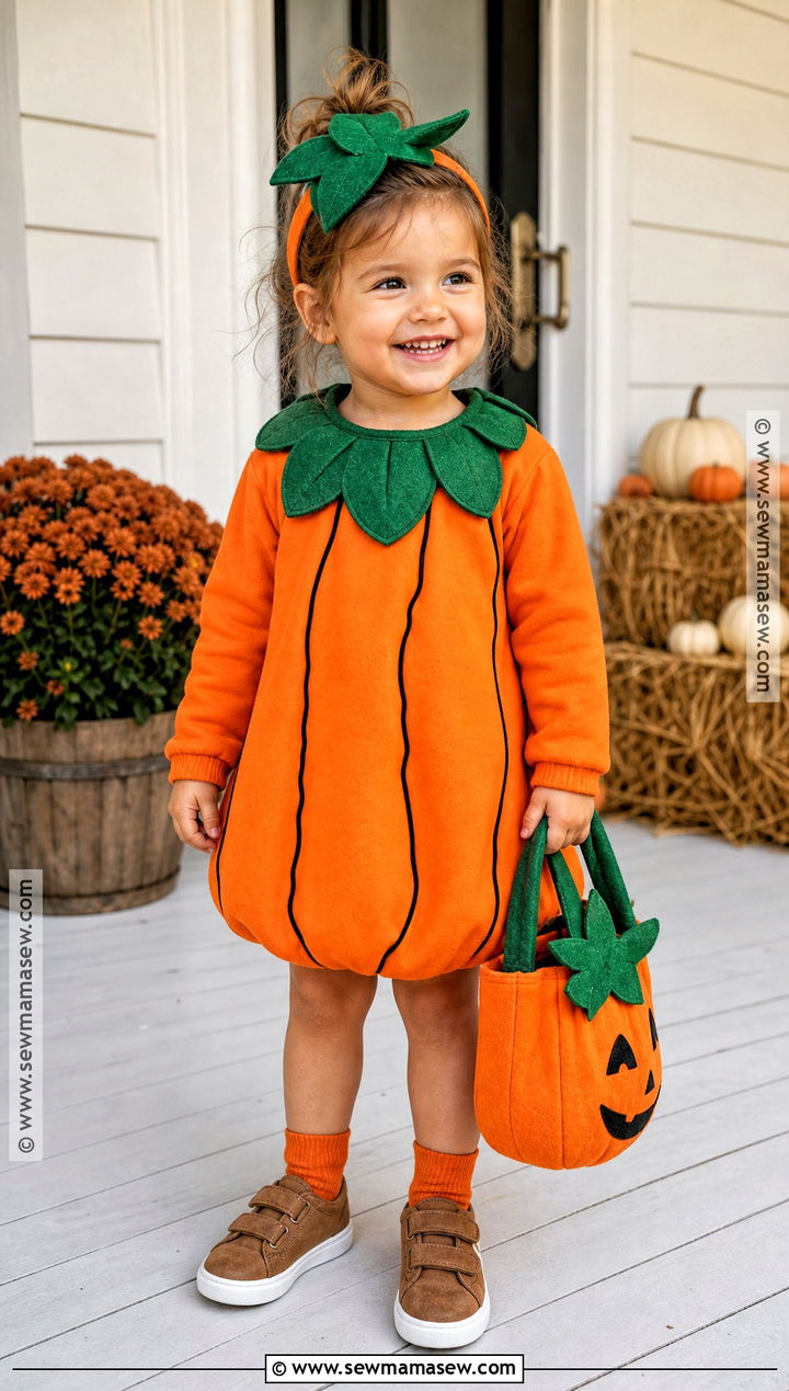 Toddler Girl Pumpkin Costume - 30 toddler girl halloween costume ideas