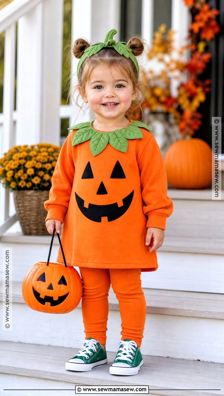 Toddler Girl Pumpkin Costume - 40 toddler girl halloween costume ideas