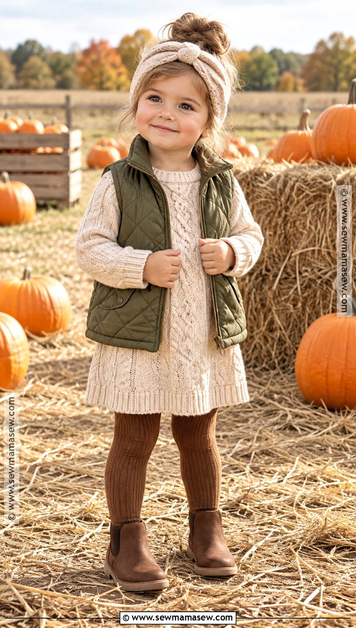 Toddler Girl Pumpkin Patch Knit Dress Outfit - 20 pumpkin patch outfit ideas for toddler girls