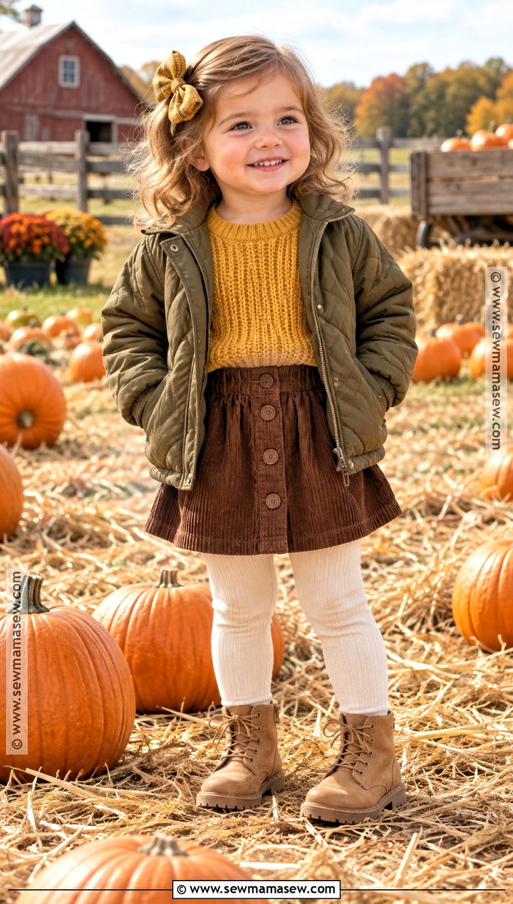 Toddler Girl Pumpkin Patch Mustard Sweater Outfit - 20 pumpkin patch outfit ideas for toddler girls
