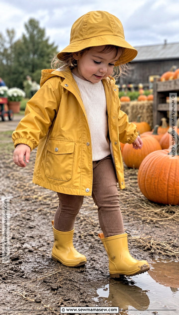 Toddler Girl Pumpkin Patch Raincoat Outfit - 20 pumpkin patch outfit ideas for toddler girls