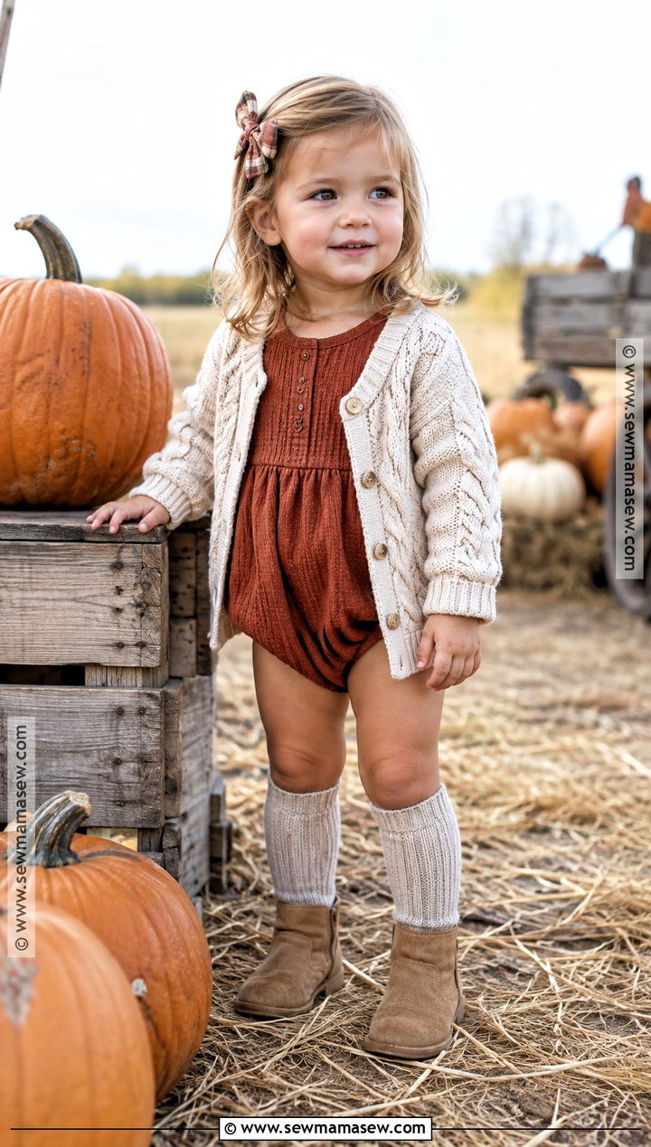 Toddler Girl Pumpkin Patch Romper Outfit - 20 pumpkin patch outfit ideas for toddler girls