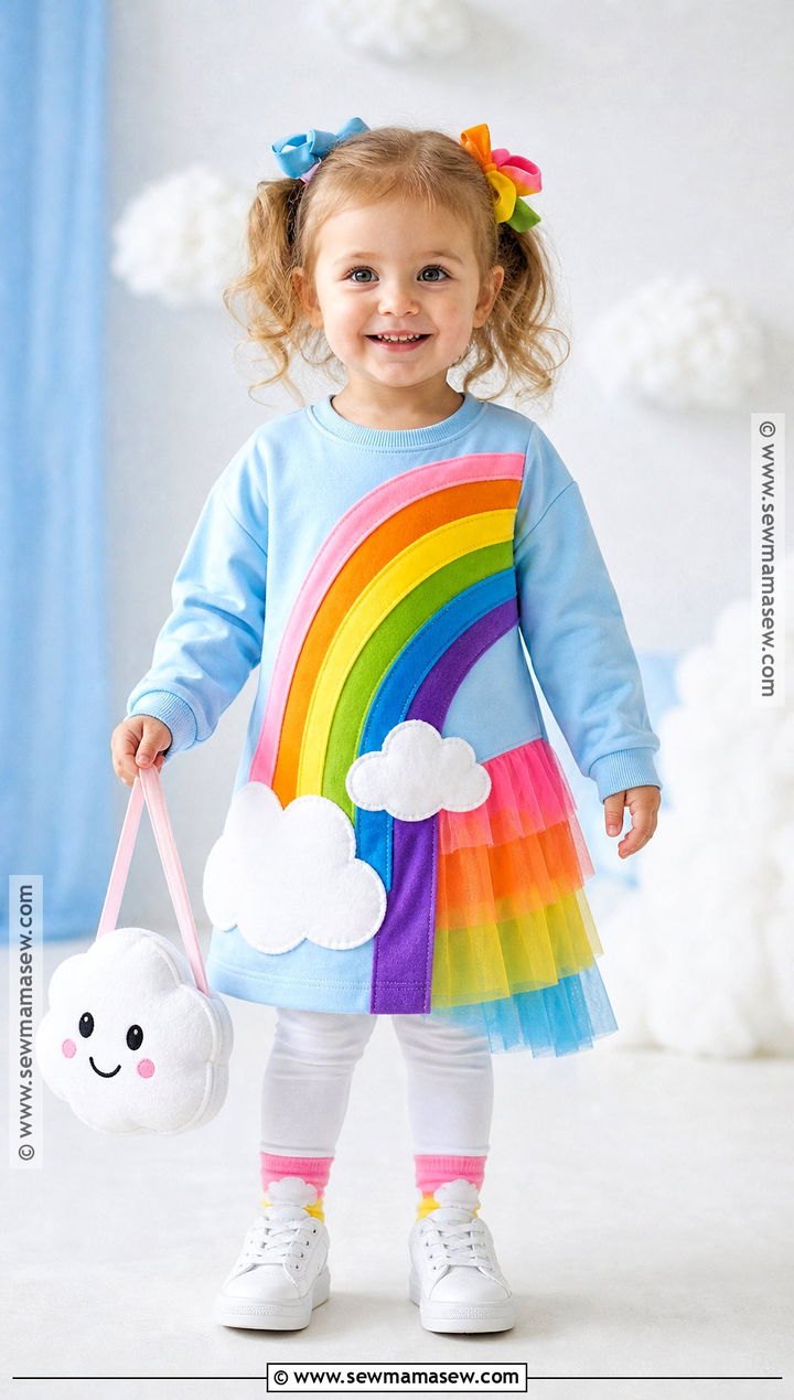 Toddler Girl Rainbow Costume - 30 toddler girl halloween costume ideas