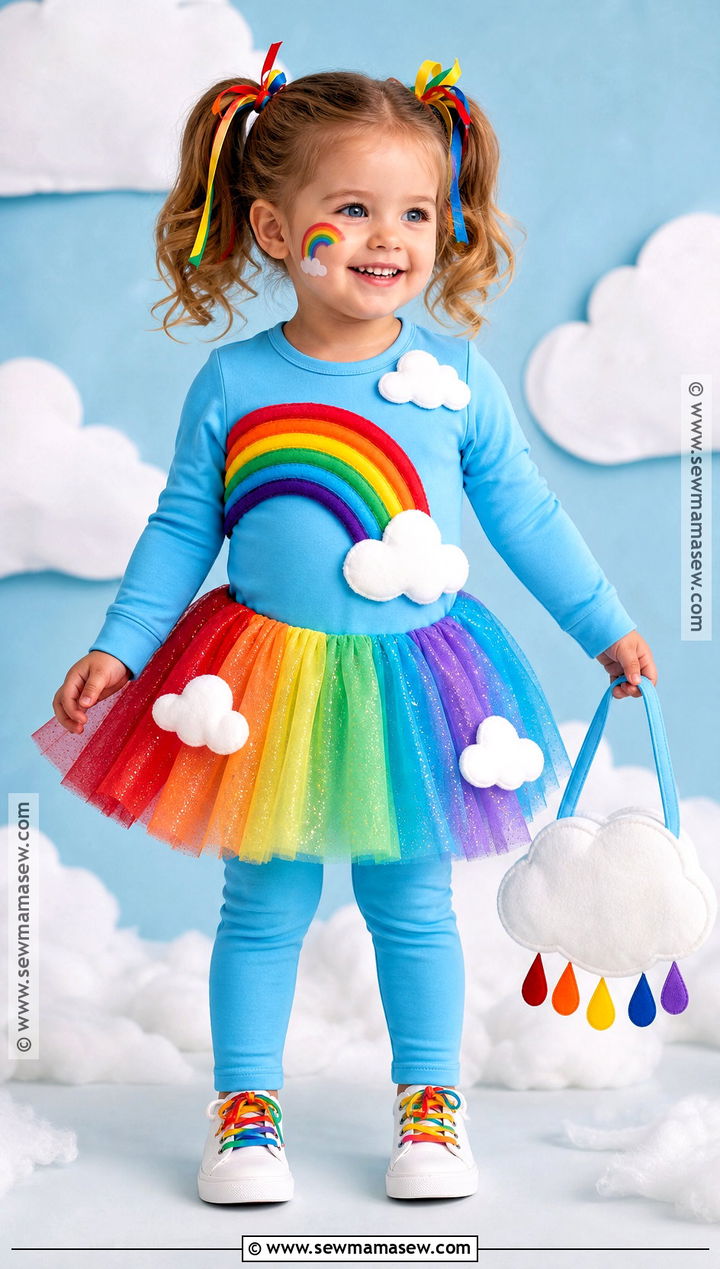Toddler Girl Rainbow Costume - 40 toddler girl halloween costume ideas