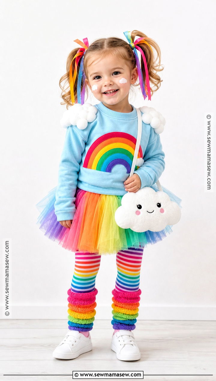 Toddler Girl Rainbow Costume - 30 halloween costumes for toddler girls