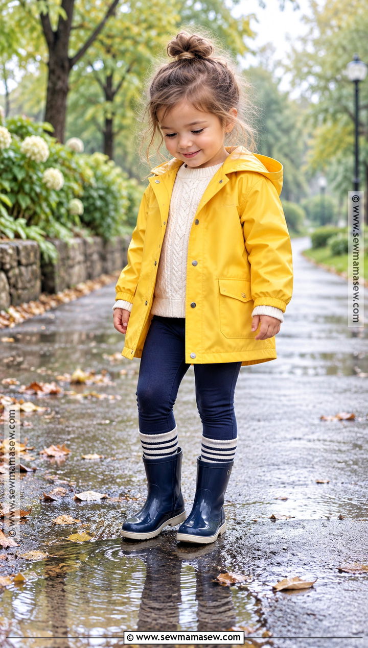 Toddler Girl Raincoat And Rain Boots Outfit - 25 toddler fall outfits for girls